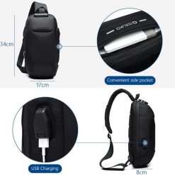 Anti-theft Waterproof Solid Crossbody Bag | SPOTYMART