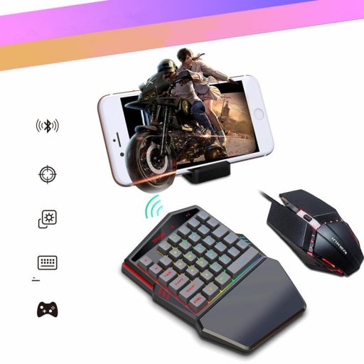 One-handed RGB keyboard & Mouse | SPOTYMART