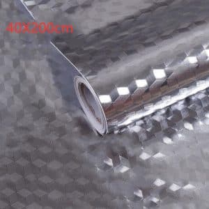 Waterproof Oil Proof Aluminum Foil Self Adhesive Wall Sticker | SPOTYMART