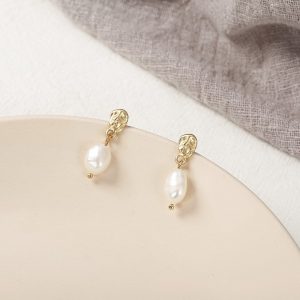 Pearl Shaped Earrings | SPOTYMART