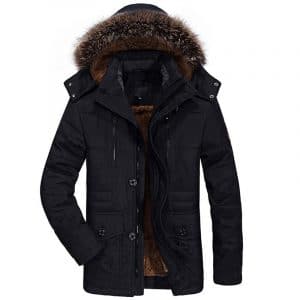 Parka Velvet Windproof Men's Warm Coat | SPOTYMART